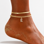 LumeaCharm™ Gold Initial Anklets — Wear Your Unique Story with Effortless Grace