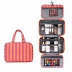 LumaTote™ Striped Hanging Toiletry Bag — Stay Effortlessly Organized and Travel Calm, Confident, and Spill-Free