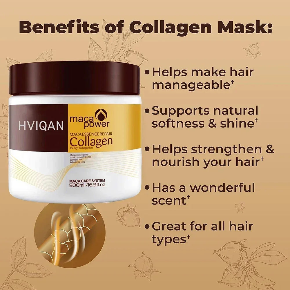 VitaLuxe™ Collagen Repair Mask — Bring Back Stunning Shine and Strength to Every Strand