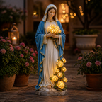 Virgin Mary Rose Garden Light™ — Warm Your Heart with a Radiant Glow of Hope and Peace