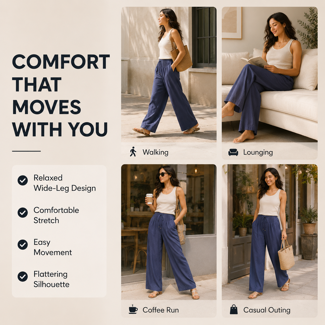 LumaEase™ Wide Leg Pants — Unlock All-Day Fresh Comfort and Effortless Style