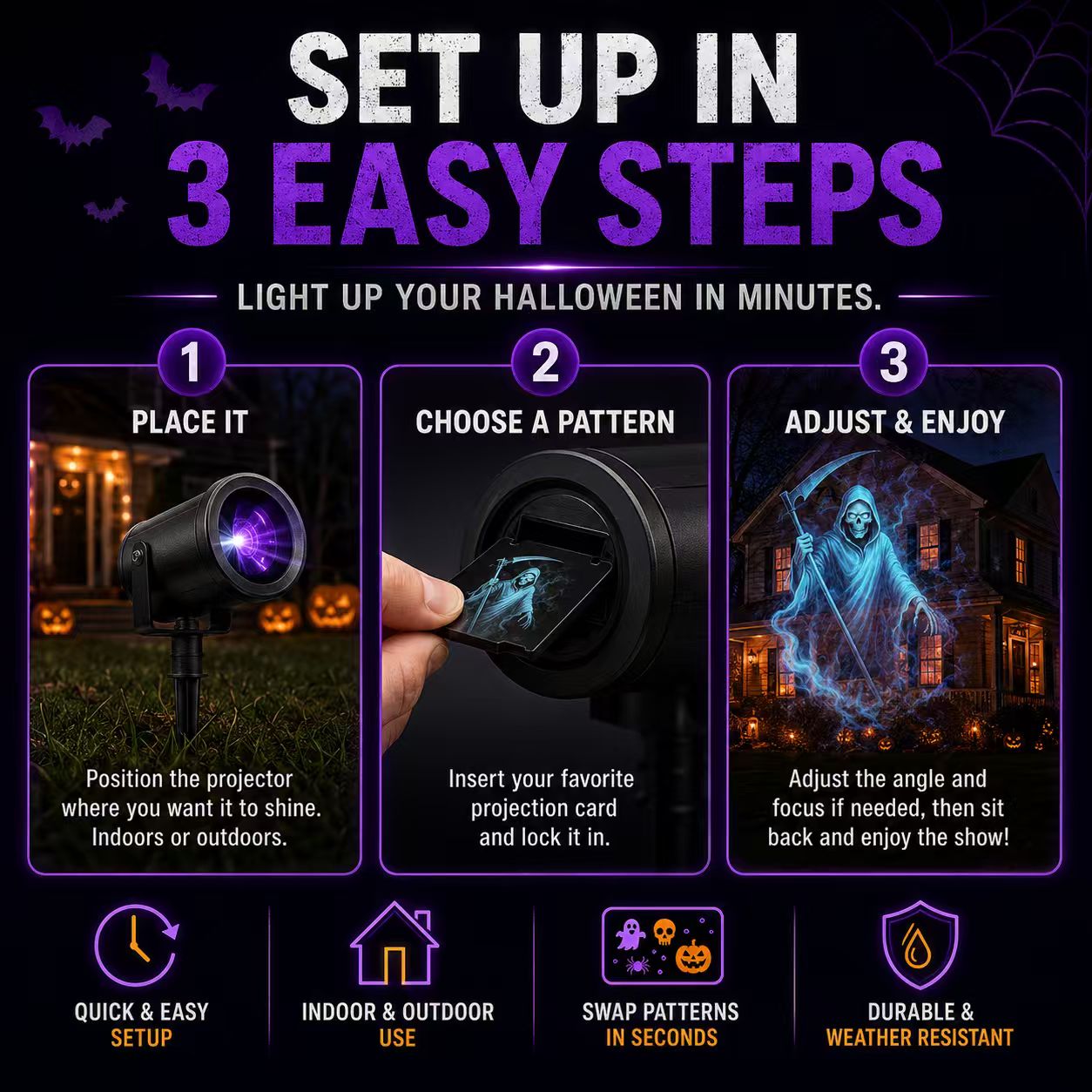 PhantomLume™ — Command Every Eye with Jaw-Dropping Halloween Projections