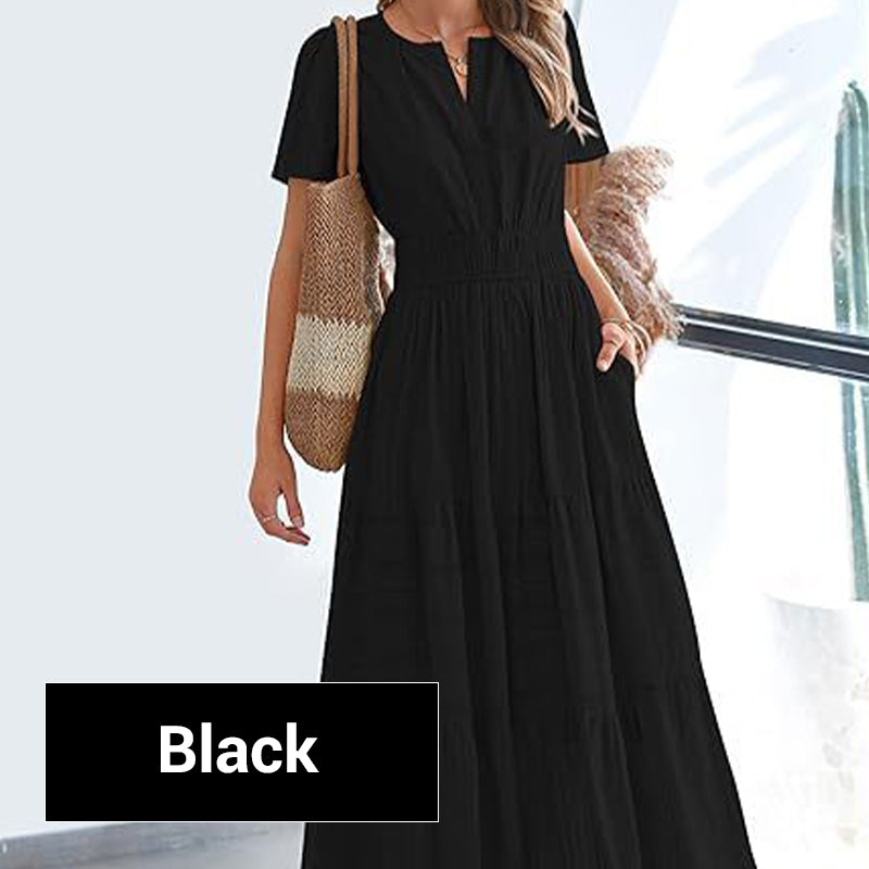 LuminaBelle™ Maxi Dress — Embrace Your Curves with Featherlight Freedom and Effortless Elegance