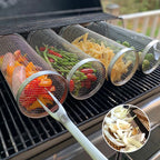 IronGlide™ 360 BBQ Basket — Spin Every Bite to Juicy, Hassle-Free Perfection (2packs)