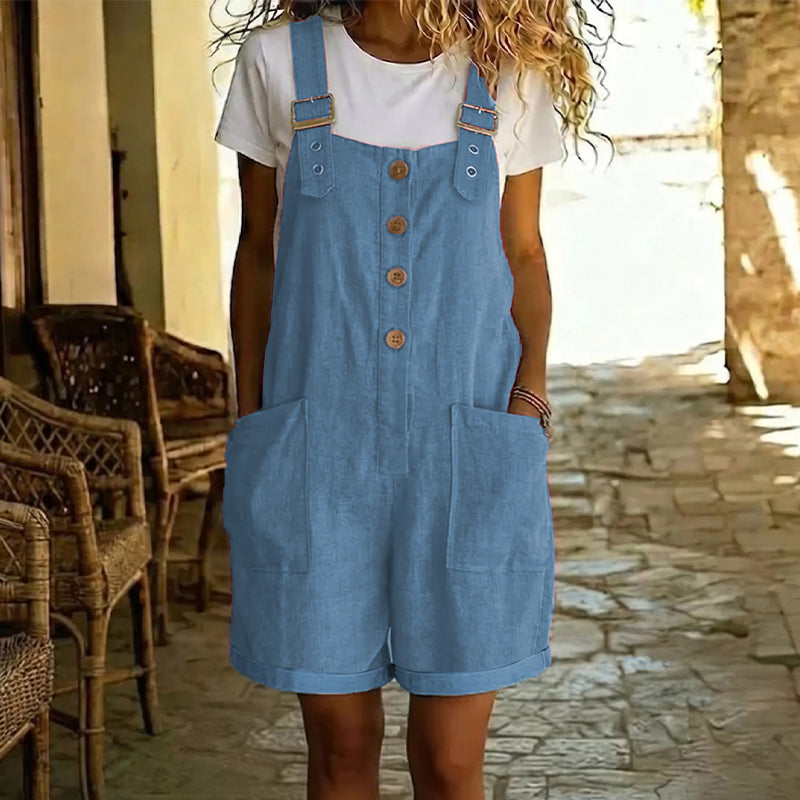 ZevaBreeze™ Short Overalls — Slip Into Effortless Cool and Confidence Every Summer