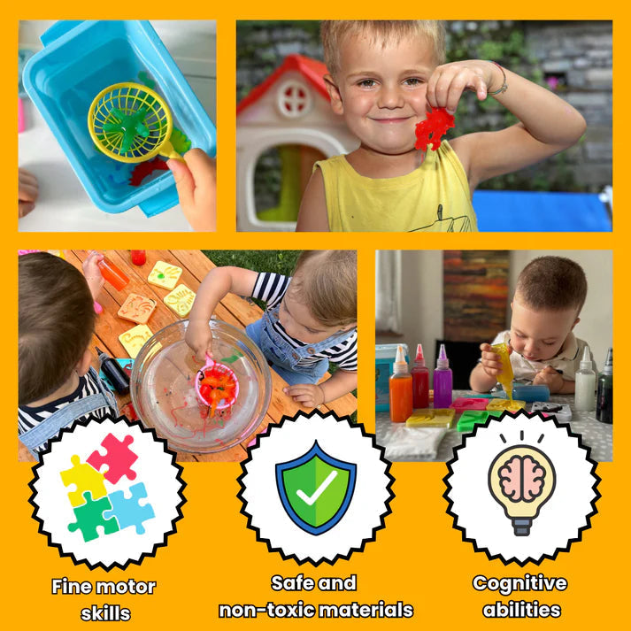 RambleJelly™ — Ignite Your Child’s Creativity with Safe, Squishy STEM Fun (4 colors/Set)