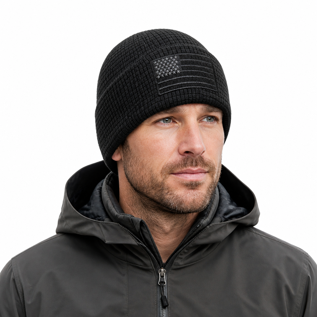 Starswift™ Waffle Watch Cap — Own Every Moment with Featherlight Warmth and Rugged Pride