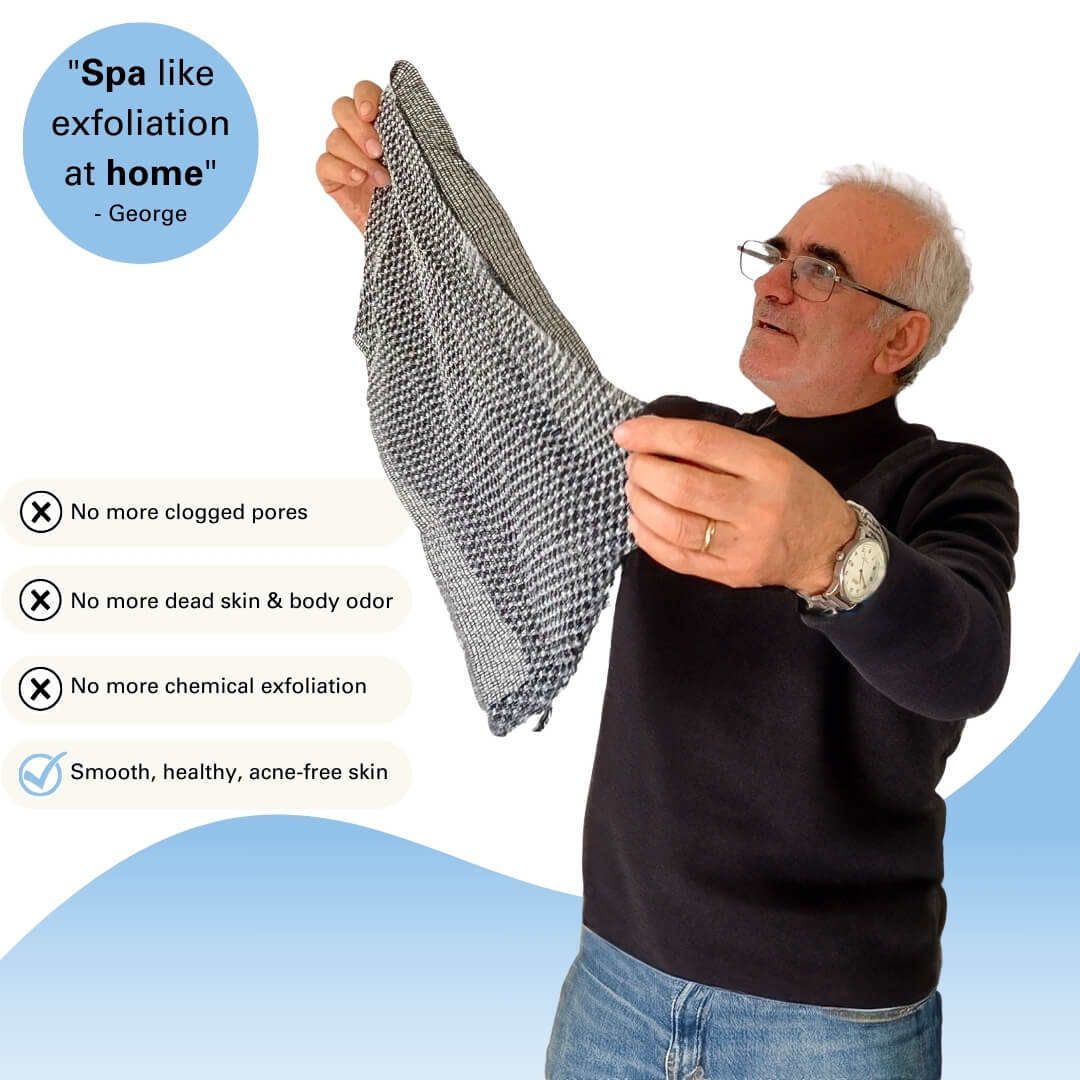SilvaLuxe™ Exfoliating Shower Towel — Experience Silky, Radiant Skin That Boosts Your Confidence Every Day
