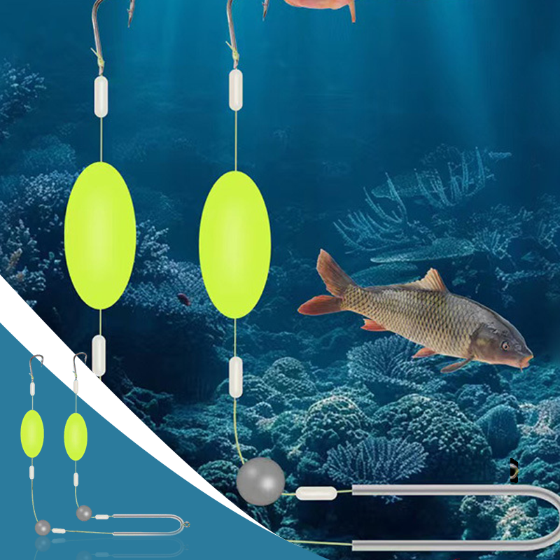 HydroGlide™ Dual-Hook Rig — Hook More Fish Without the Snag Frustration