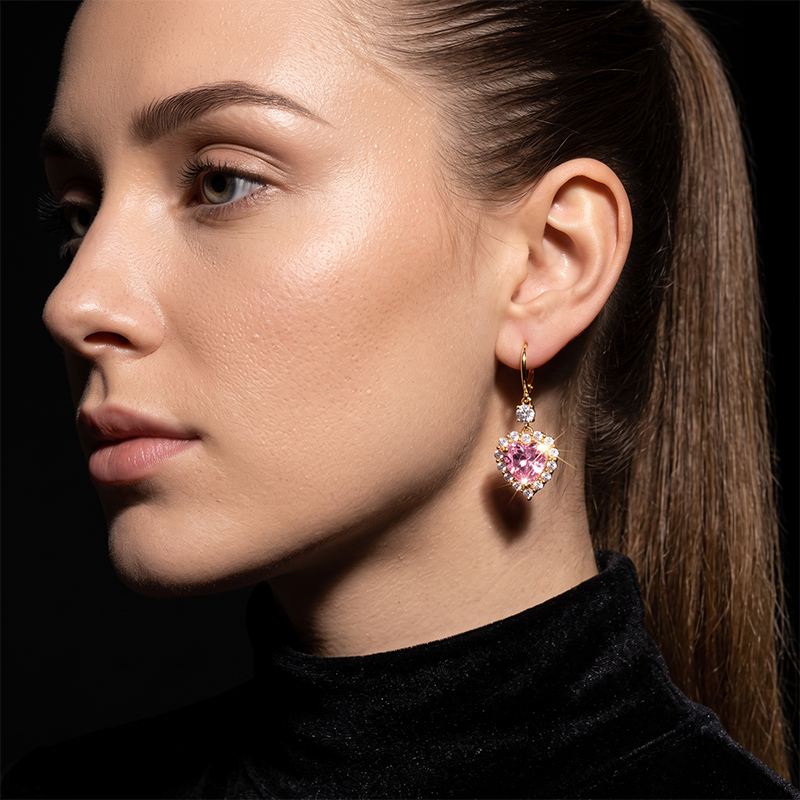 LuminaLuxe™ Heart-Shaped Drop Earrings — Unlock Irresistible Glow and Captivate Every Gaze