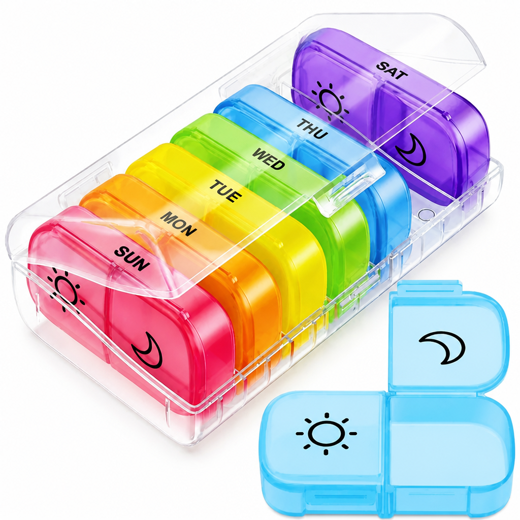 VitaNest™ Weekly Pill Organizer — Command Your Health with Effortless, Stress-Free Control Every Day