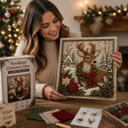 JoyLoom™ 3D Christmas Fabric Art Kit — Create Stunning Holiday Masterpieces Without Sewing or Stress