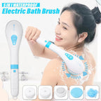 Brosse de douche électrique 5 en 1 pour le nettoyage et le massage du bain
