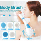Brosse de douche électrique 5 en 1 pour le nettoyage et le massage du bain