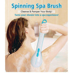 Brosse de douche électrique 5 en 1 pour le nettoyage et le massage du bain