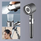 VelaMist™ 4-in-1 Massage & Glow Shower Head — Transform Every Shower into a Soothing, Skin-Reviving Escape