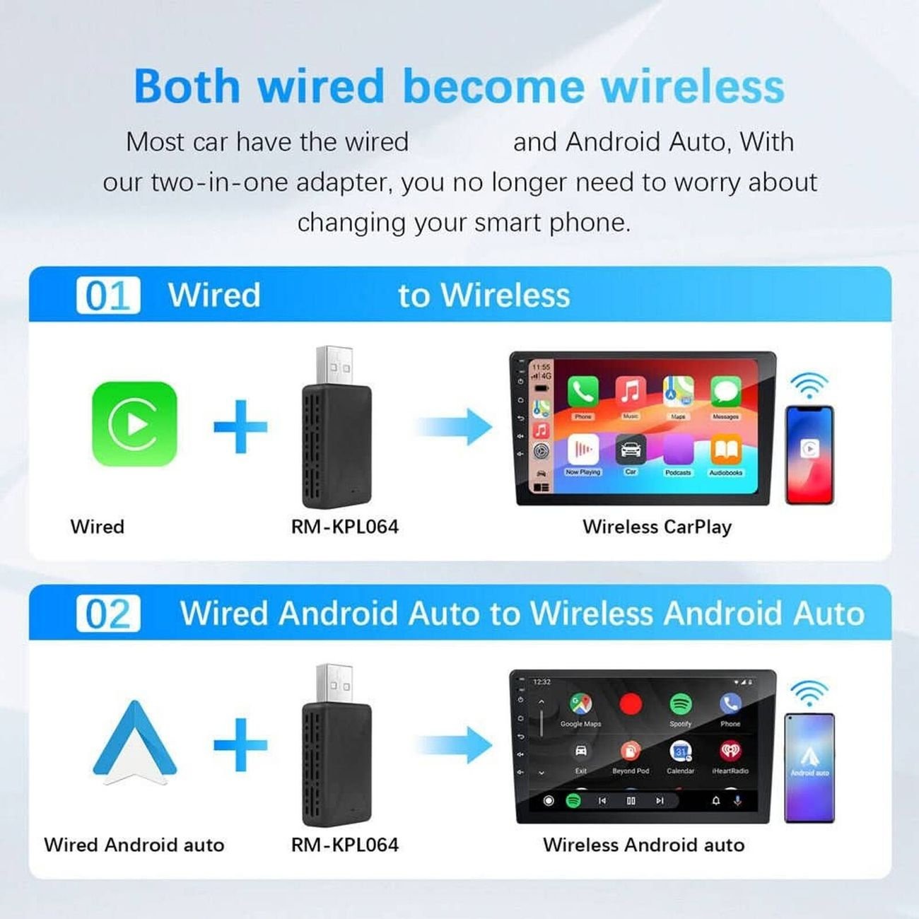 Connectra™ Wireless Car Adapter — Enjoy Total Freedom with Effortless, Hands-Free Driving Control