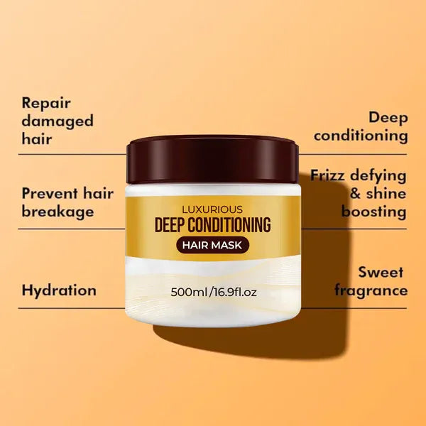 LustraVive™ Collagen Hair Mask — Revive Fragile Hair into Radiant Strength and Silk
