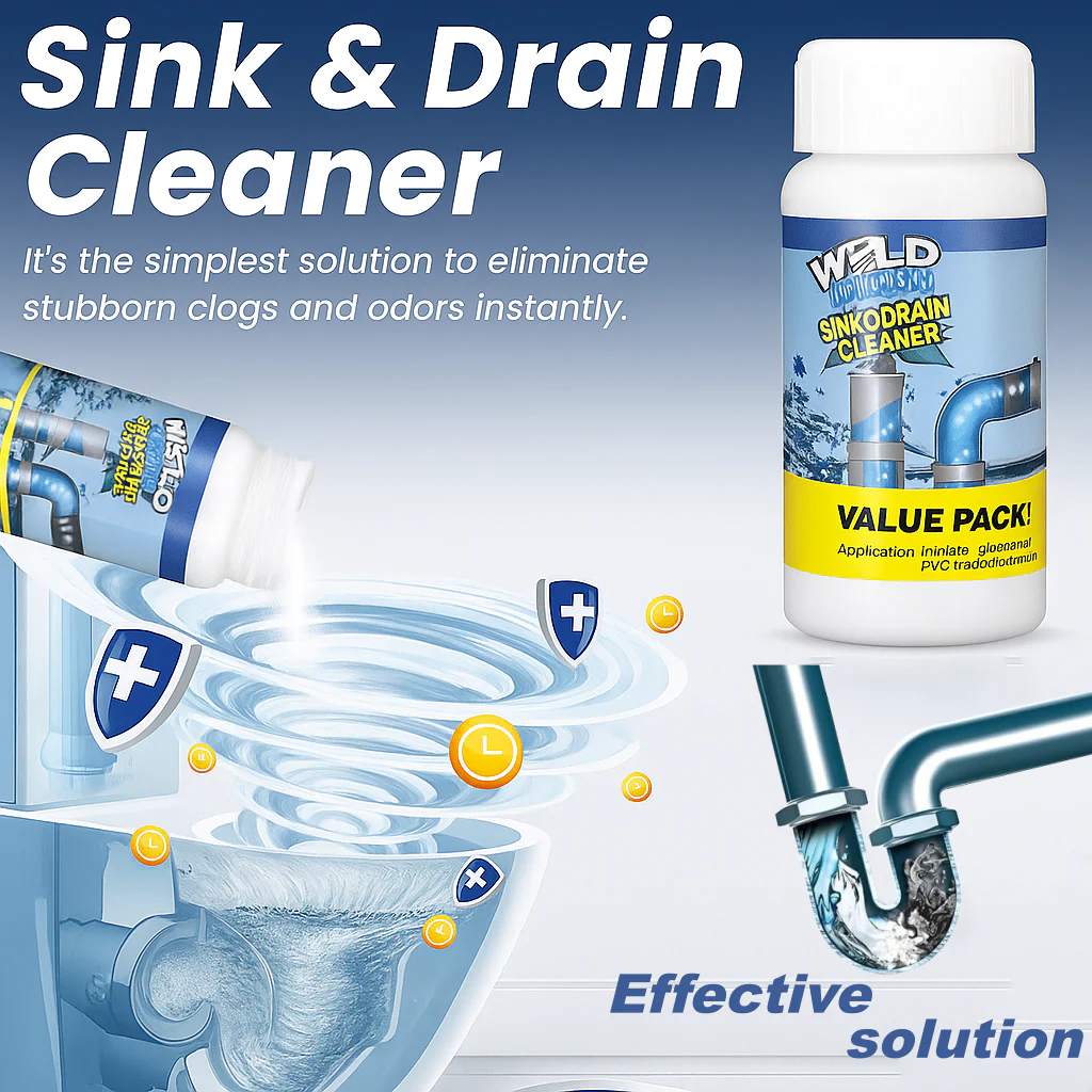 FoamFlow™ Drain Rescue — Effortless Foam Action That Banishes Clogs and Germs for Fresh, Flowing Drains