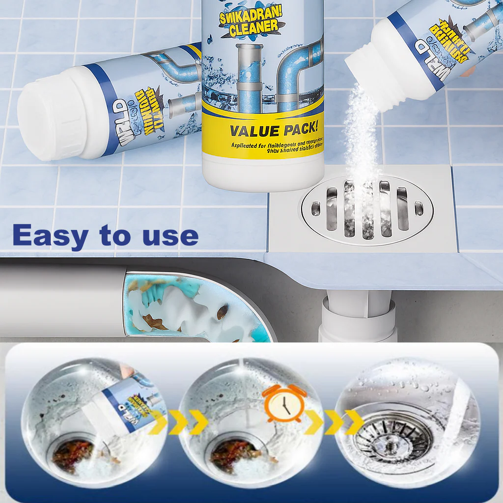 FoamFlow™ Drain Rescue — Effortless Foam Action That Banishes Clogs and Germs for Fresh, Flowing Drains