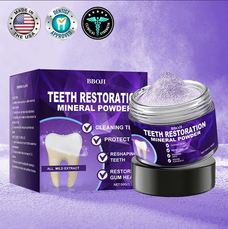 LuxSmile™ Teeth Renewal Mineral Powder — Transform Your Smile with Radiant, Pain-Free Confidence Every Day