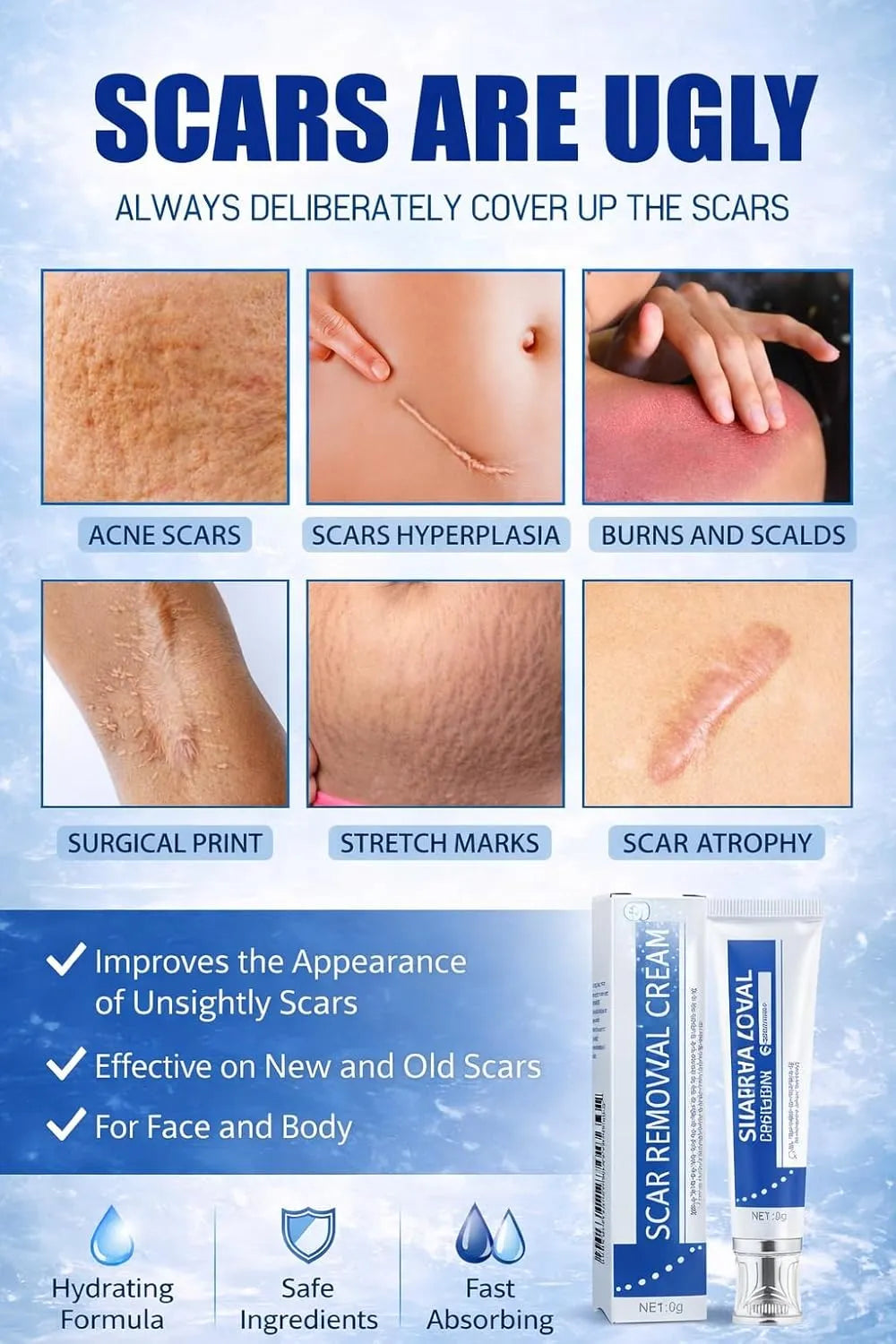 DermaLux™ Scar Renewal Gel — Unleash Flawless Skin and Confidence in Weeks