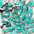 🔥49 % de réduction🔥Jouets assemblés de voiture d'ingénierie à transformation magnétique 