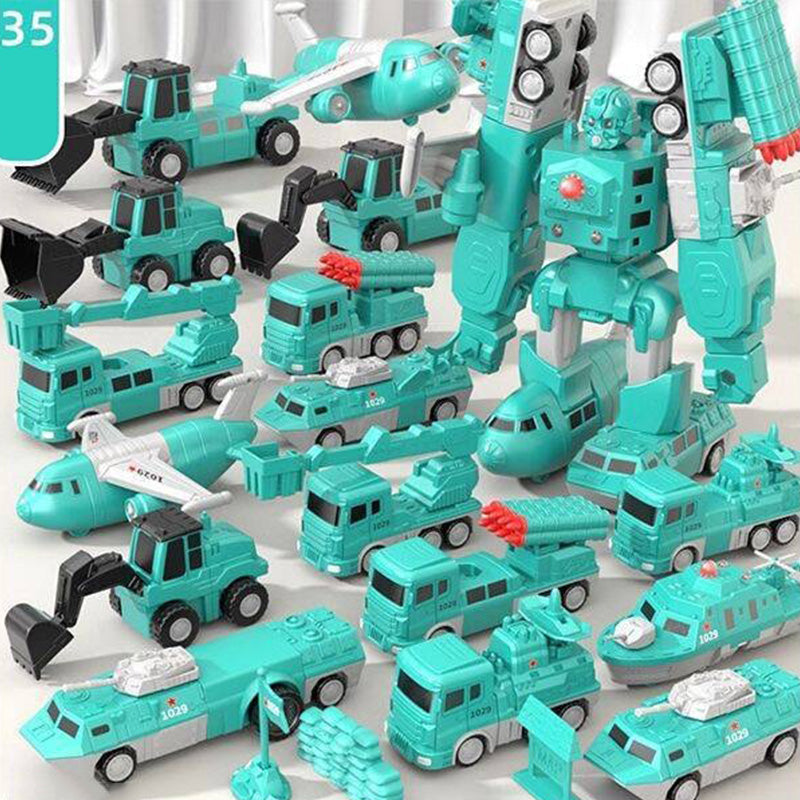 🔥49 % de réduction🔥Jouets assemblés de voiture d'ingénierie à transformation magnétique 
