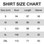 2-piece set of printed shirt and button-up pants for women