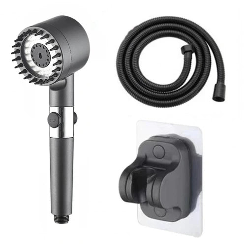 VelaMist™ 4-in-1 Massage & Glow Shower Head — Transform Every Shower into a Soothing, Skin-Reviving Escape